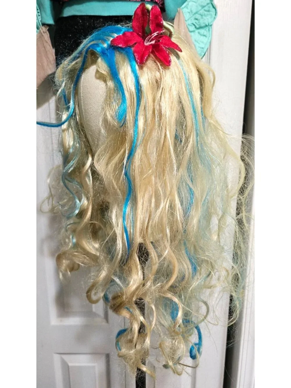 Monster High Blue Lagoona Costume Girl 4-6 Wig Jacket Fins Halloween Kids Rubies